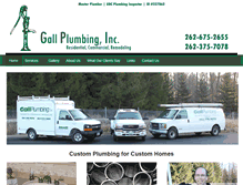 Tablet Screenshot of gallplumbing.com
